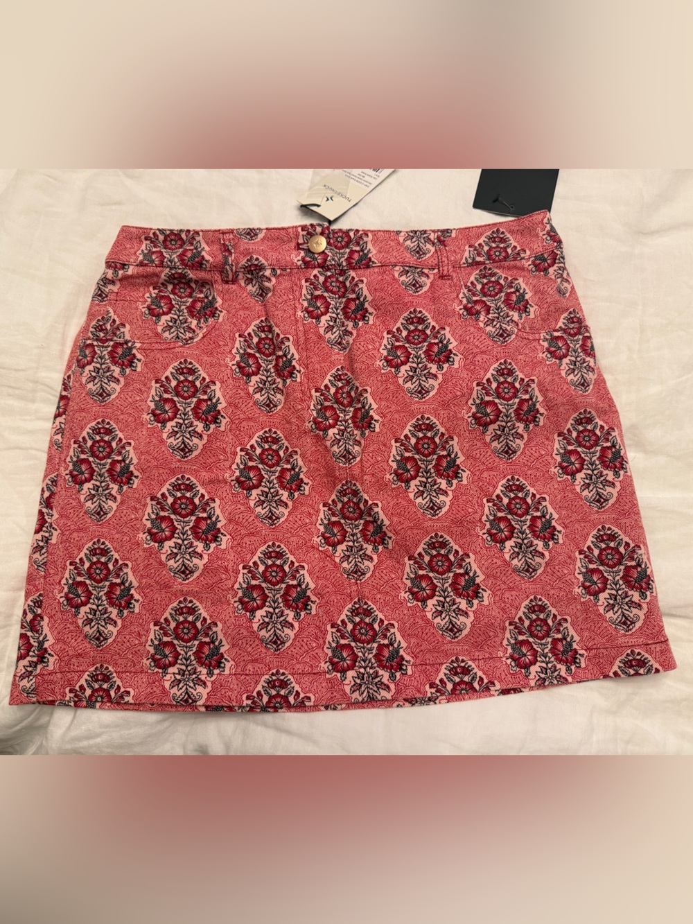 Tuckernuck Pink Floral Medallion Mini Skirt